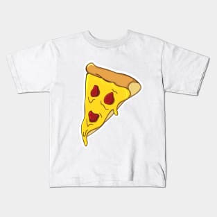 Happy Pizza Slice Kids T-Shirt